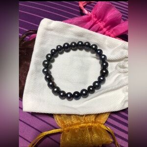 Black Freshwater Pearl Bracelet